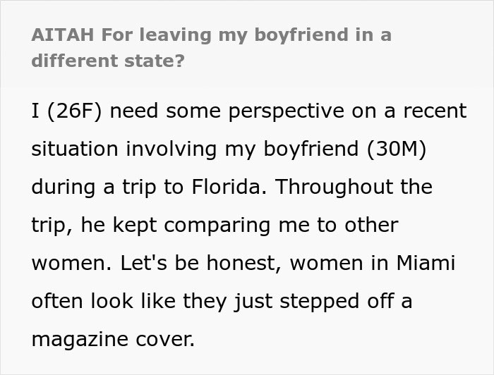 Guy Wants GF To Look Like Other Women, Is Left Single And Stranded In Another State Guy Wants GF To Look Like Other Women, Is Left Single And Stranded In Another State