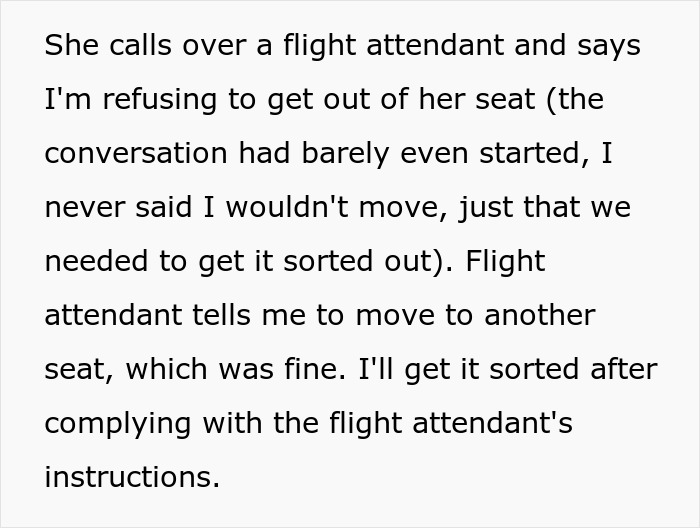Woman Is Rude About Guy Being In Her Plane Seat, Gets Real Quiet After She's Asked To Move Woman Is Rude About Guy Being In Her Plane Seat, Gets Real Quiet After She's Asked To Move
