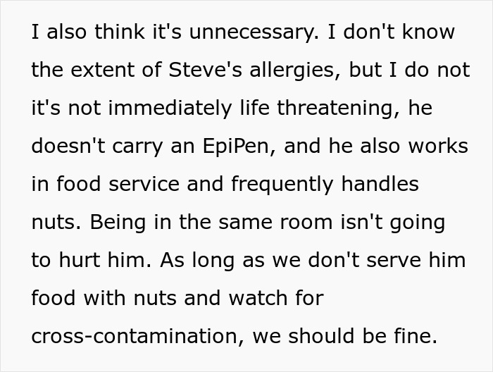 Man Puts Friend's Food Allergies Above Spouse's, So They Refuse To Get Rid Of Allergens At Home Man Puts Friend's Food Allergies Above Spouse's, So They Refuse To Get Rid Of Allergens At Home
