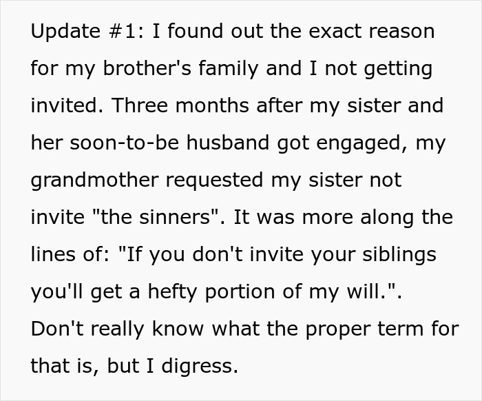 Woman Isn’t Invited To A Wedding Because She’s A “Sinner”, Gets Asked To Bake A Cake For It Woman Isn’t Invited To A Wedding Because She’s A “Sinner”, Gets Asked To Bake A Cake For It