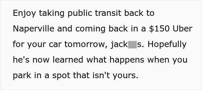 Entitled Man Parks In A Private Lot, Resident Comes Back To No Spaces Left And Executes Karma Entitled Man Parks In A Private Lot, Resident Comes Back To No Spaces Left And Executes Karma
