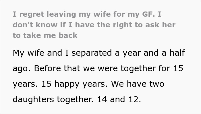 Husband Moves In With Mistress, Wife Makes Peace With It, He Quickly Regrets The Decision Husband Moves In With Mistress, Wife Makes Peace With It, He Quickly Regrets The Decision