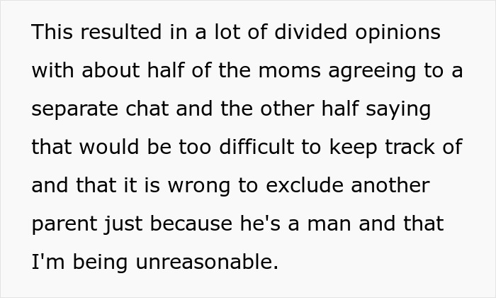 Mom Says She's Uncomfortable With Single Dad Being In Her Mom Group, So They Go On Without Her Mom Says She's Uncomfortable With Single Dad Being In Her Mom Group, So They Go On Without Her