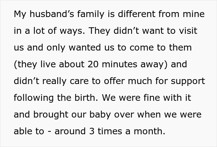 MIL Feels Entitled To Fat Shame DIL Who Just Gave Birth, It Backfires When She Stops Visiting MIL Feels Entitled To Fat Shame DIL Who Just Gave Birth, It Backfires When She Stops Visiting