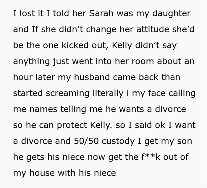 Guy Threatens Divorce Over Wife Wanting To Kick Out His Abusive Niece, She Agrees On The Spot