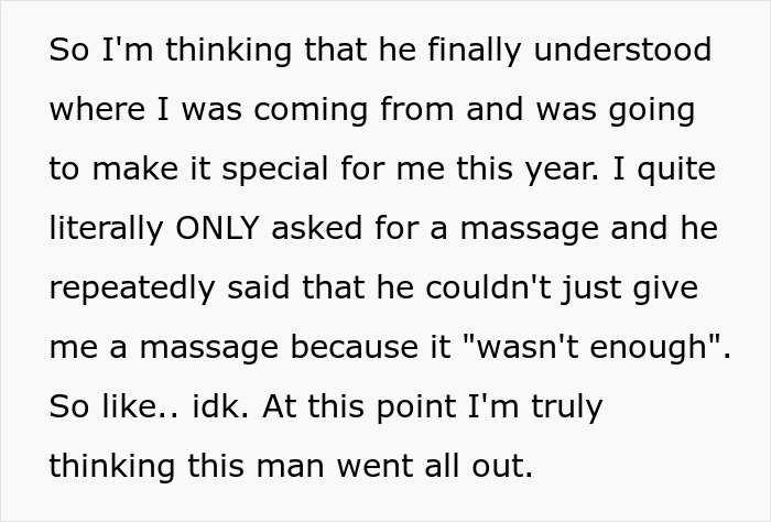 Text from wife about husband's surprise plans for Mother’s Day. Text from wife about husband's surprise plans for Mother’s Day.