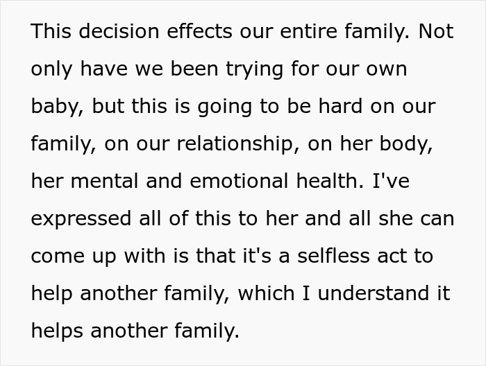 Man Doesn’t Want To Take Care Of Wife While She’s Pregnant With A Surrogate Baby She Applied For Man Doesn’t Want To Take Care Of Wife While She’s Pregnant With A Surrogate Baby She Applied For