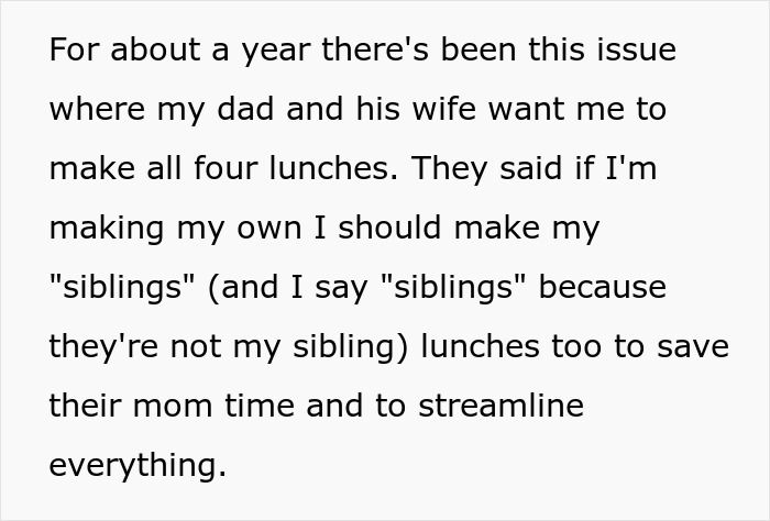 16YO Tells Stepmom It’s Not His Job To Feed Her Kids, She Blows Up At Him 16YO Tells Stepmom It’s Not His Job To Feed Her Kids, She Blows Up At Him