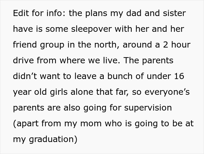 Teen Spites Dad And Sister Who Planned To Skip Her Graduation By Giving Away Their Tickets Teen Spites Dad And Sister Who Planned To Skip Her Graduation By Giving Away Their Tickets