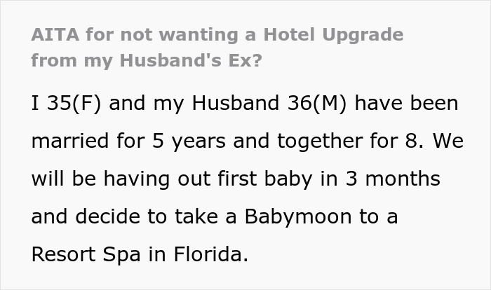 Woman Is Mad Husband's Ex Of 9 Years Upgraded Their Hotel Room, Gets A Reality Check Online Woman Is Mad Husband's Ex Of 9 Years Upgraded Their Hotel Room, Gets A Reality Check Online