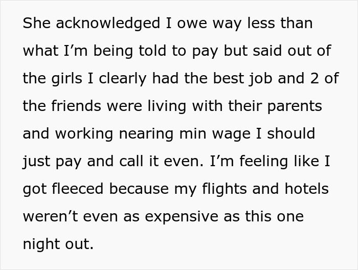 Woman Didn't Drink Alcohol, Refuses To Pay $470 Of Her 'Share' Of Bill, Asks If She's Wrong Woman Didn't Drink Alcohol, Refuses To Pay $470 Of Her 'Share' Of Bill, Asks If She's Wrong