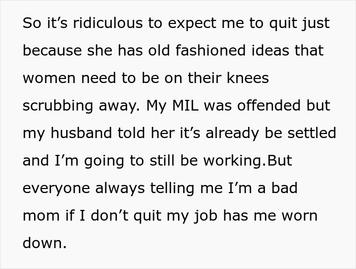 Woman Tells Son's Wife She Needs To Be A Stay-At-Home Mom, Loses It After She Refuses