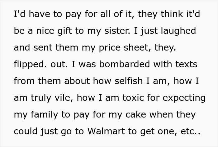 Woman Isn’t Invited To A Wedding Because She’s A “Sinner”, Gets Asked To Bake A Cake For It Woman Isn’t Invited To A Wedding Because She’s A “Sinner”, Gets Asked To Bake A Cake For It