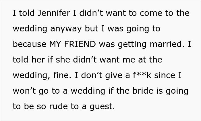 Woman Is Forced To Skip Her Friend’s Wedding When His Previously Nice Bride Turns Into A Nightmare Woman Is Forced To Skip Her Friend’s Wedding When His Previously Nice Bride Turns Into A Nightmare