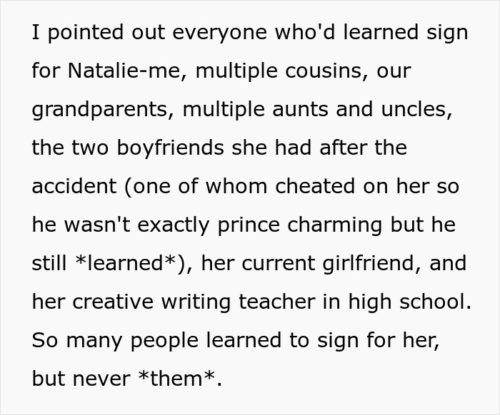 Son Points Out Everyone Who Learned Sign Language For Sister, Upsets Parents Son Points Out Everyone Who Learned Sign Language For Sister, Upsets Parents