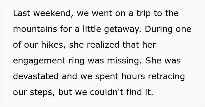 Man Discovers Fiancée's True Nature After She Loses Pricey Engagement Ring And Demands A Replacement Man Discovers Fiancée's True Nature After She Loses Pricey Engagement Ring And Demands A Replacement