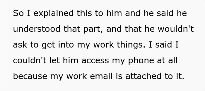 Woman Refuses To Risk Her Job So BF Can Check Her Phone At All Times As A ‘Trust Gesture’ Woman Refuses To Risk Her Job So BF Can Check Her Phone At All Times As A ‘Trust Gesture’