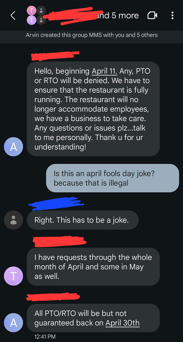 Thought My Boss Was Playing An April Fool's Day Joke