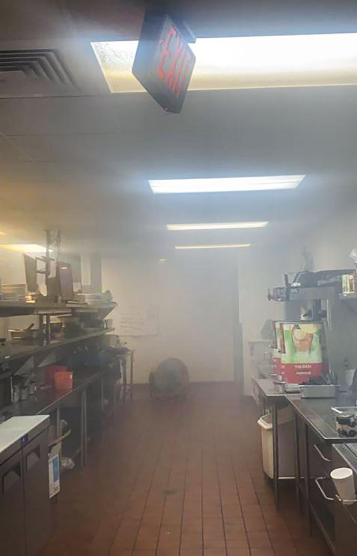 The Picture Was Taken Last Night In The Kitchen Of The Restaurant I Work At. The Temperature Inside Was 86 Degrees. This Has Been Going On For Weeks