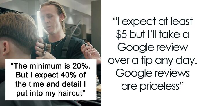 “Minimum Is 20%”: Barber Expects Sizable Tips, Sparks Online Debate