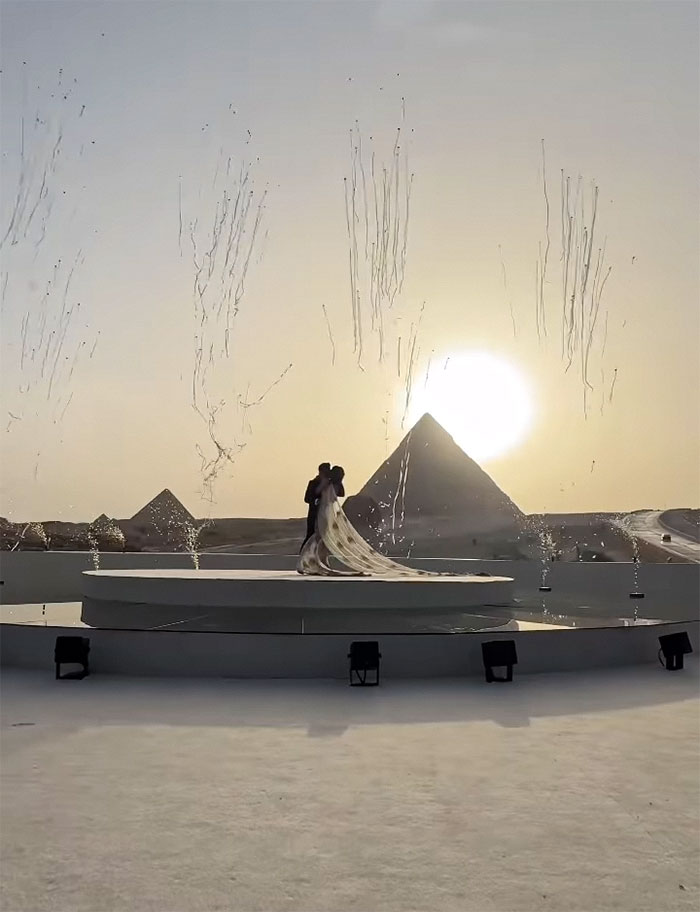 “So Much Waste”: People Blast Billionaire’s Wedding That Shut Down The Pyramids