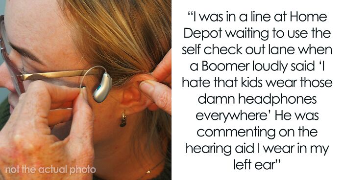 Mean Boomer At A Loss For Words When Youngster’s “Headphones” Turn Out To Be Hearing Aid