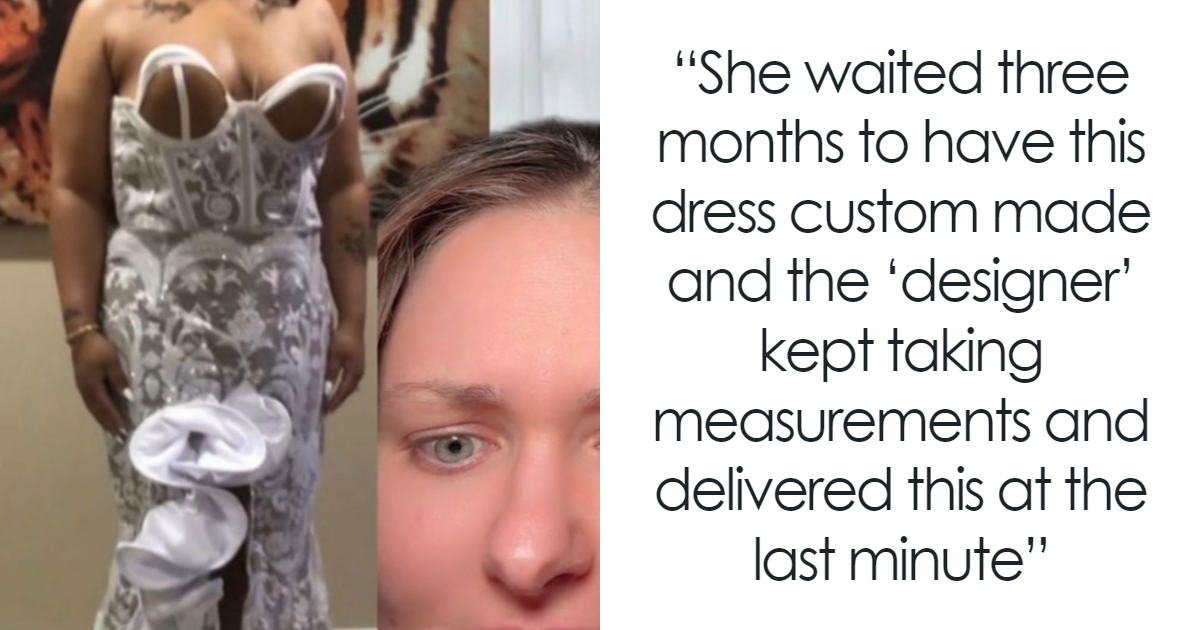 People Can’t Believe How Bad A Bride’s Gown Turned Out: “Call The Police And A Math Teacher”