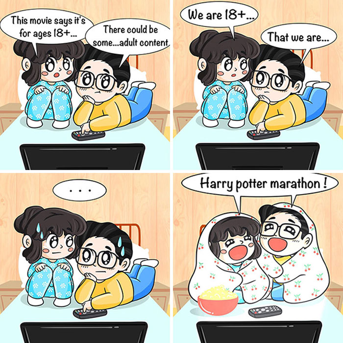 30 Comics About Relationships That Most Couples May Relate To By This Artist