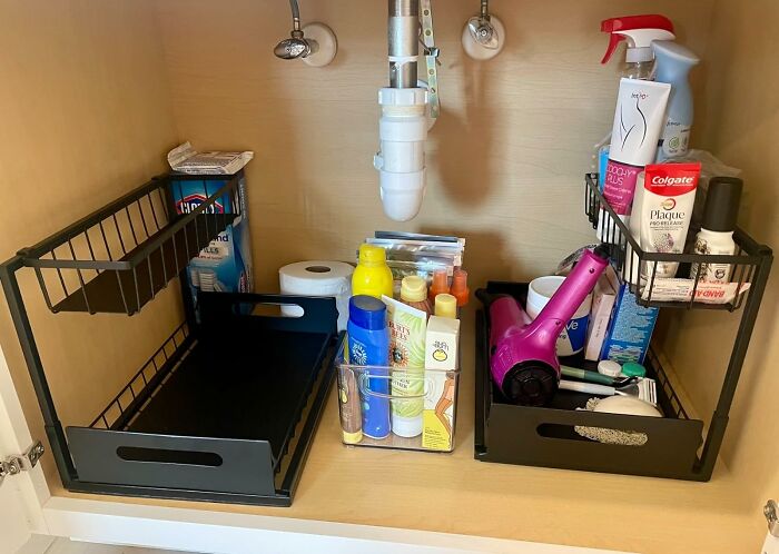 Clutter Will Be Going Down The Drain With This Realinn Under Sink Organizer