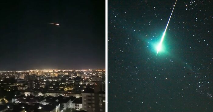 Unexpected Flash Of Blue Fire Over The Night Skies In Portugal And Spain Left People Speechless