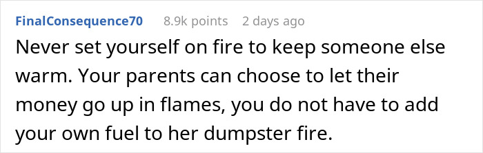 “This Is Insane”: Family Demands Person Go Into Debt To Help Sister Out With Legal Bills “This Is Insane”: Family Demands Person Go Into Debt To Help Sister Out With Legal Bills