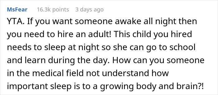 “You Get What You Pay For”: Dad Dragged For Expecting A 16 Y.O. Babysitter To Be Awake All Night “You Get What You Pay For”: Dad Dragged For Expecting A 16 Y.O. Babysitter To Be Awake All Night