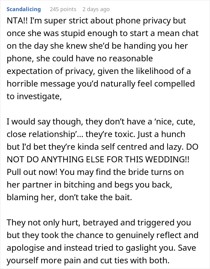 Woman Stumbles Upon Bride’s Mean Texts About Her, Leaves Wedding Planning In Tears Woman Stumbles Upon Bride’s Mean Texts About Her, Leaves Wedding Planning In Tears