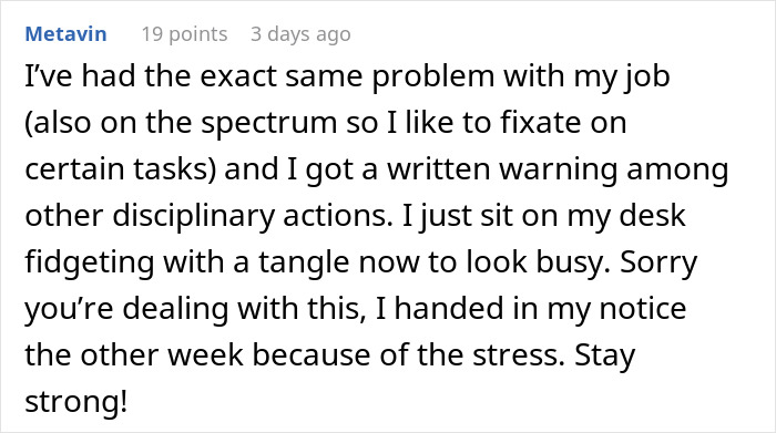 "I Just Wanted To Do A Good Job": Autistic Worker Struggles With “Time Theft” Investigation "I Just Wanted To Do A Good Job": Autistic Worker Struggles With “Time Theft” Investigation