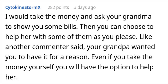 “Wants It For Herself”: Person Asks For Advice After Grandma Goes After Their Inheritance “Wants It For Herself”: Person Asks For Advice After Grandma Goes After Their Inheritance