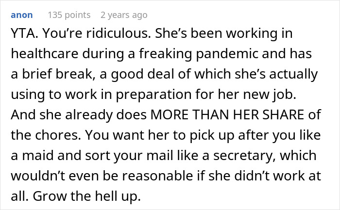 Woman Shuts Down BF’s Demands: “Didn’t Go To Med School To Be A Live-In Maid” Woman Shuts Down BF’s Demands: “Didn’t Go To Med School To Be A Live-In Maid”