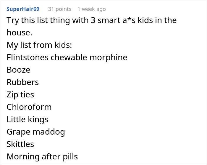 Guy Has No Patience For Brother Messing With Shopping List, Puts Down Exactly What He Says Guy Has No Patience For Brother Messing With Shopping List, Puts Down Exactly What He Says