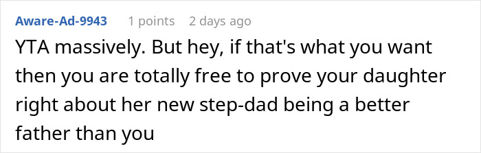 Man Is Extremely Hurt By Daughter Saying She Likes Mom's New BF Better, Removes Her From His Life Man Is Extremely Hurt By Daughter Saying She Likes Mom's New BF Better, Removes Her From His Life