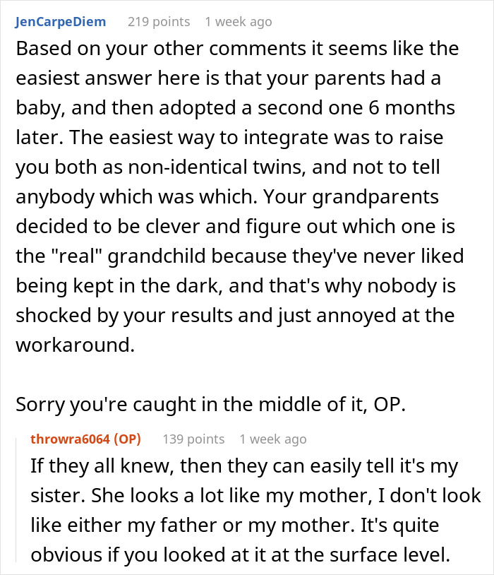 Teen Panics After DNA Results With Her Twin Sister Changed Everything She Knew About Herself Teen Panics After DNA Results With Her Twin Sister Changed Everything She Knew About Herself