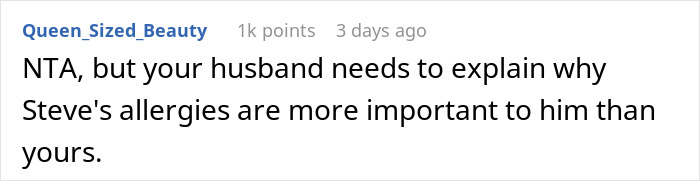 Man Puts Friend's Food Allergies Above Spouse's, So They Refuse To Get Rid Of Allergens At Home Man Puts Friend's Food Allergies Above Spouse's, So They Refuse To Get Rid Of Allergens At Home