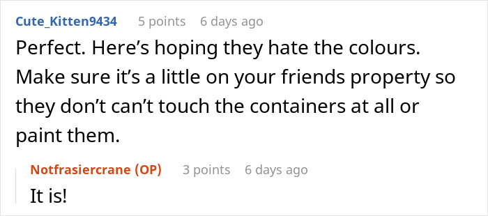 Folks Praise Woman Who Made A Whole Fence Of Shipping Containers To Ruin Entitled Neighbors' View Folks Praise Woman Who Made A Whole Fence Of Shipping Containers To Ruin Entitled Neighbors' View