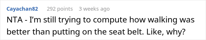 Friends Forced To Walk Home In 40-Degree Weather For Scoffing At Putting On Seatbelts In Guy's Car Friends Forced To Walk Home In 40-Degree Weather For Scoffing At Putting On Seatbelts In Guy's Car