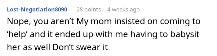 Mom Caves From Intrusive In-Laws Not Helping With Chores But Only Holding Baby, Is Called Out Mom Caves From Intrusive In-Laws Not Helping With Chores But Only Holding Baby, Is Called Out