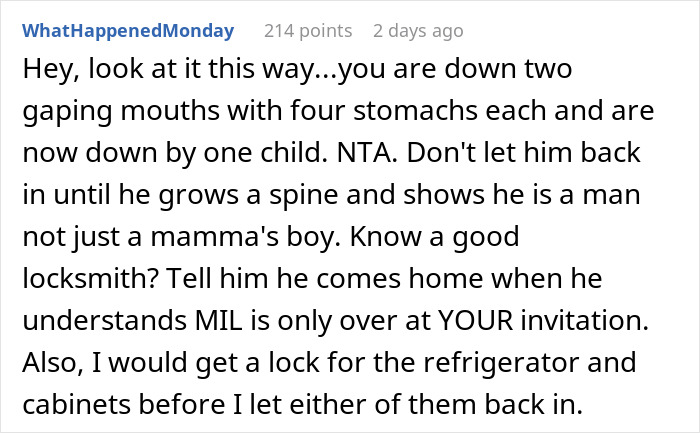 Mom Of Four At Her Wit's End After MIL Won’t Stop Eating All Their Food Mom Of Four At Her Wit's End After MIL Won’t Stop Eating All Their Food