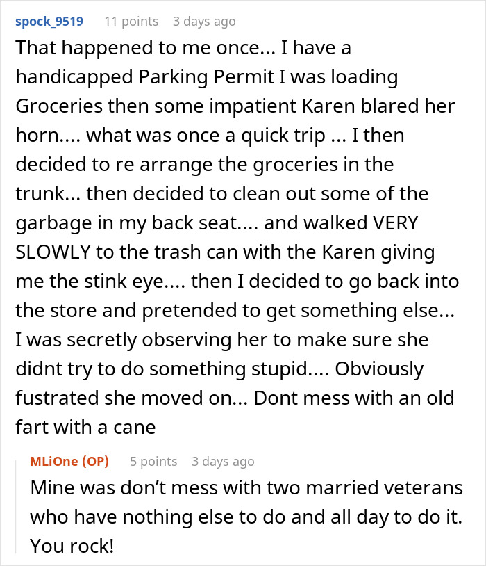Woman Can’t Leave Because A Driver Is Blocking Her In, Decides To Go Buy Milk While She Waits