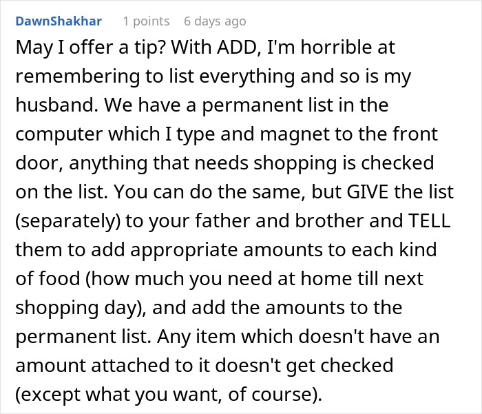 Guy Has No Patience For Brother Messing With Shopping List, Puts Down Exactly What He Says Guy Has No Patience For Brother Messing With Shopping List, Puts Down Exactly What He Says