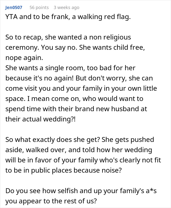 Guy Runs His Wedding ‘Compromise’ Past People Online, Gets Called Out