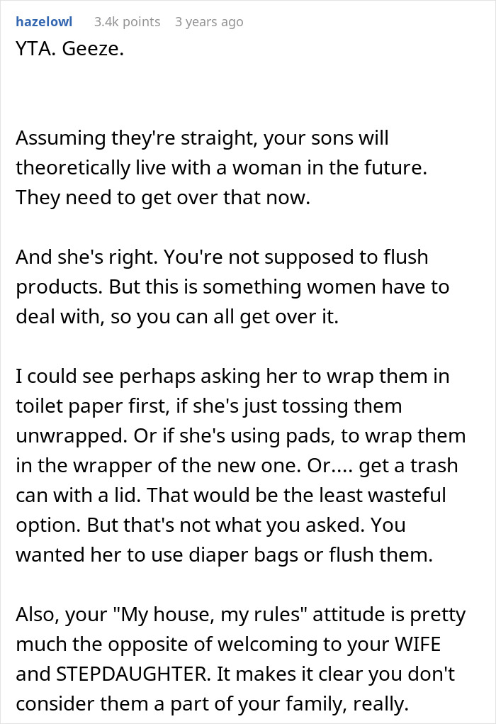 Man Gets Owned By Wife And Stepdaughter After He Complains About Menstrual Products Man Gets Owned By Wife And Stepdaughter After He Complains About Menstrual Products