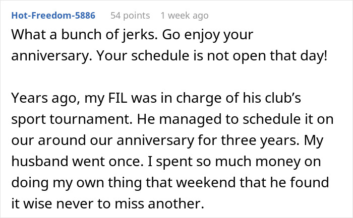 MIL Tries To Guilt-Trip Couple Into Spending Their Anniversary Doing Yard Work For Her, Fails MIL Tries To Guilt-Trip Couple Into Spending Their Anniversary Doing Yard Work For Her, Fails