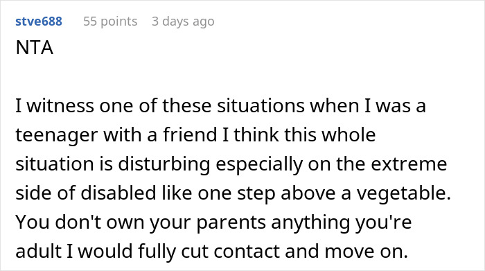 Son Infuriates Parents By Telling Them He Won't Be A Carer For His Two Disabled Siblings Son Infuriates Parents By Telling Them He Won't Be A Carer For His Two Disabled Siblings